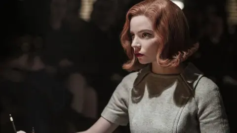 PHIL BRAY/NETFLIX Anya Taylor-Joy as Beth Harmon in the Queen's Gambit