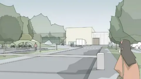 Pick Everard/Bucks Council Artist's impression of new jail