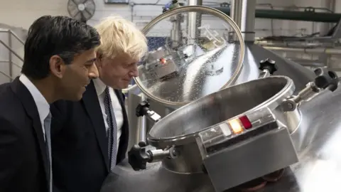 PA Media Boris Johnson and Rishi Sunak