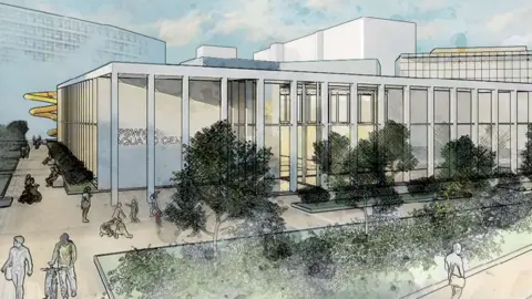 Ipswich Borough Council Artist's impression of Ipswich Aquatics Centre