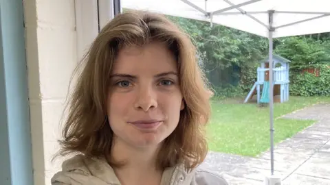 Destiny Moles photographed outside