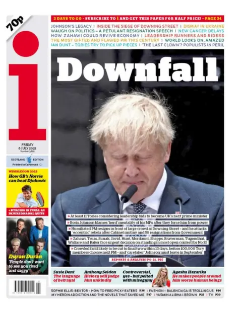 i The i front page
