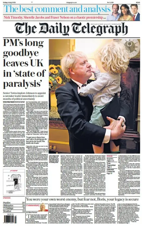 Telegraph Telegraph front page