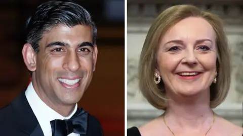 PA Media Rishi Sunak and Liz Truss