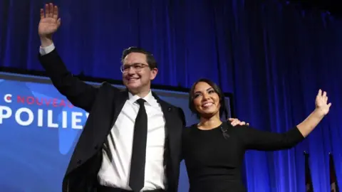 Getty Images Pierre Poilievre photographed in Ottawa following his win as Conservative party leader on Saturday.