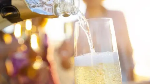 Getty Images Sparkling wine being poured