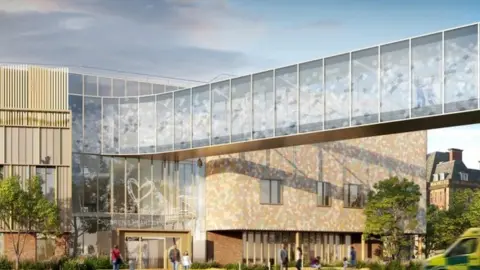 Royal Victoria Infirmary Artist’s impression of the proposed children’s heart centre