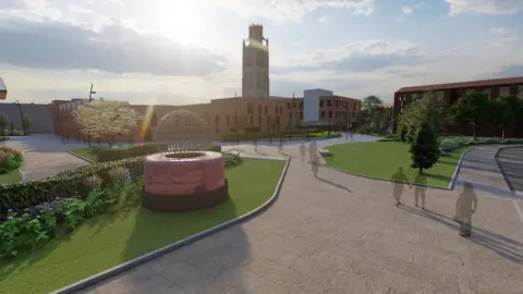 Boston Borough Council Artist's impression of plans for Boston