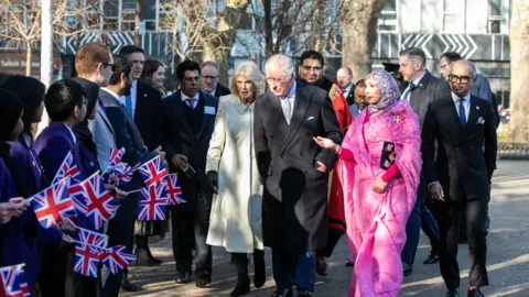 Tower Hamlets King Charles III visiting local people