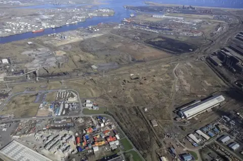 Teesworks An aerial view of the site