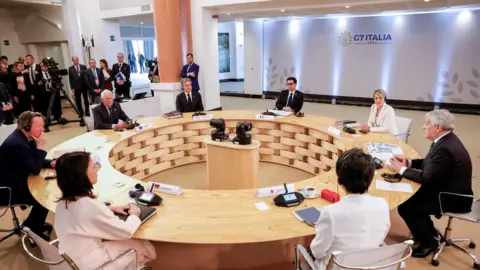 Getty Images G7 foreign ministers at a meeting in April 2024