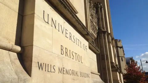 Bristol University Wills building signage
