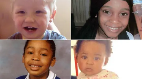 Keanu Williams, Khyra Ishaq, Toni-Ann Byfield and Keegan Downer