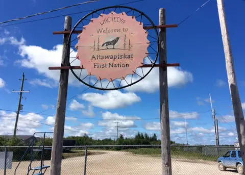 BBC Attawapiskat sign