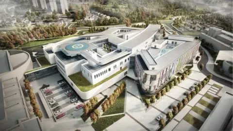BBC Design drawing of new hospital