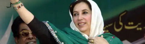 AFP Benazir Bhutto during an election campaign meeting in Mirpur Khas, Pakistan, on 18 December 2007