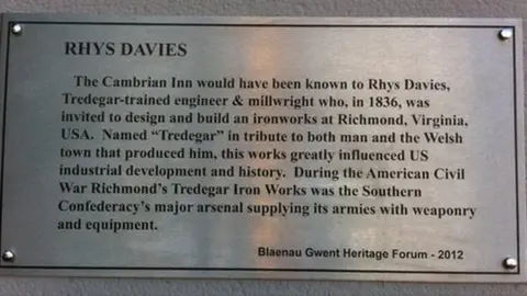 Rhys Davies plaque