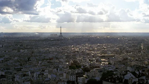 A view of the Paris skyline and the Eiffel Tower. (Phil Coomes/BBC)