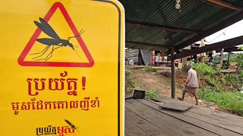 Cambodian villagers are the nation's foot soldiers in the fight against drug-resistant malaria. (Getty Images)