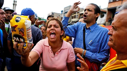 Getty Images Food shortages, riots and violence are on the rise in Venezuela. (Credit: Getty Images)