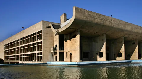 Alamy When Chandigarh was designed and built following India’s independence Le Corbusier served as city planner, creating structures like the Palace of Assembly (Credit: Alamy)