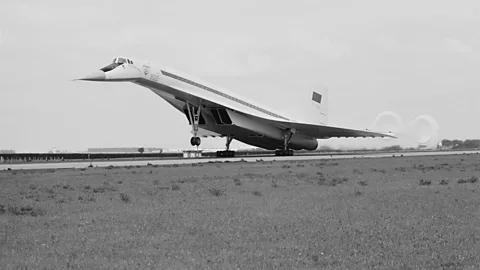 Getty Images The Tu-144 was one of the last airliners to have to use a braking parachute to decelerate (Credit: Getty Images)