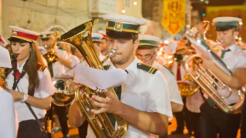 Justin Calderon Band clubs are at the heart of Maltese festas, as well as the epicenter of the most competitive forms of pika (Credit: Justin Calderon)