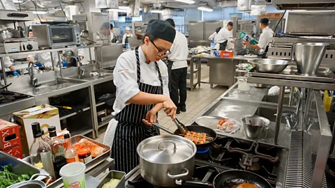 Matthew Keegan De Jesus and her daughter, Sonia Palmer, share their family recipes with a local educational restaurant to train the next generation of Macanese chefs (Credit: Matthew Keegan)