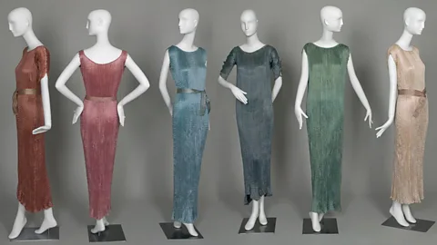 Getty Images The fine-pleating technique used by Fortuny and Negrin has remained a secret (Credit: Getty Images)