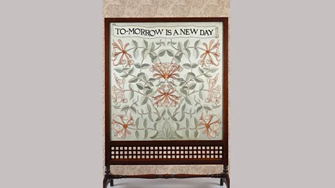 National Trust Images/ Andreas von Einsiedel A firescreen at Standen features embroidery by Morris’s daughter May (Credit: National Trust Images/ Andreas von Einsiedel)