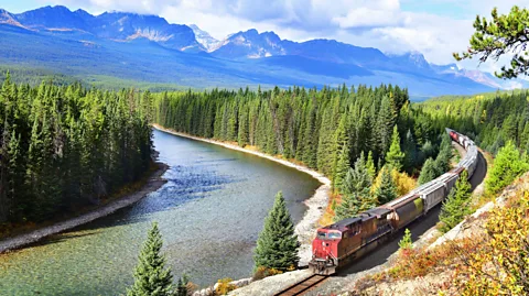 MJ_Prototype/Getty Images The Canadian Pacific Railway connected the east and west of the country, passing through popular tourist destinations such as Banff (Credit: MJ_Prototype/Getty Images)