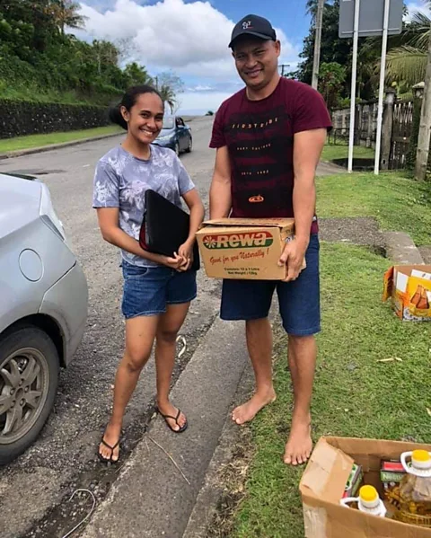 Marlene Dutta More than 20% of Fiji's population has joined the Barter for a Better Fiji group to trade goods (Credit: Marlene Dutta)