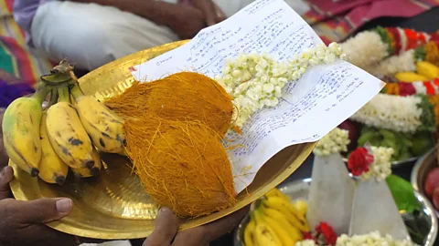 Meenakshi. J In India, bananas are considered auspicious and are often used for religious purposes (Credit: Meenakshi. J)