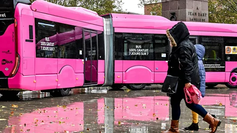 Getty Image In Dunkirk, free public transport has revived the city centre, researchers say (Credit: Getty Image)