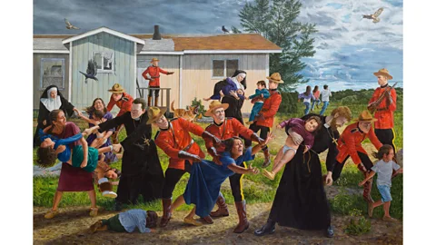 Kent Monkman/ Collection of the Denver Art Museum Painted in 2017, The Scream has come to symbolise outrage and grief after the discovery of unmarked graves (Credit: Kent Monkman/ Collection of the Denver Art Museum)