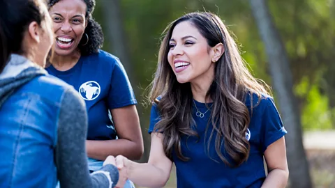 Getty Images Many companies that value employee buy-in particularly look for workers to be corporate evangelists outside of the office (Credit: Getty Images)