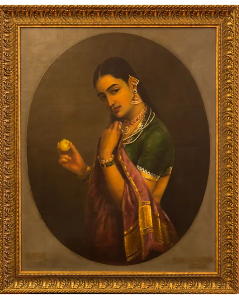 Raja Ravi Varma Heritage Foundation, Bangalore Coquette was another famous Varma work – the artist was, for some traditionalists, a controversial figure (Credit: Raja Ravi Varma Heritage Foundation, Bangalore)