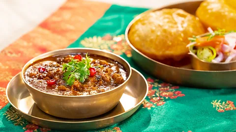 Ranveer Brar Cholay (chickpeas) and poori (Credit: Ranveer Brar)