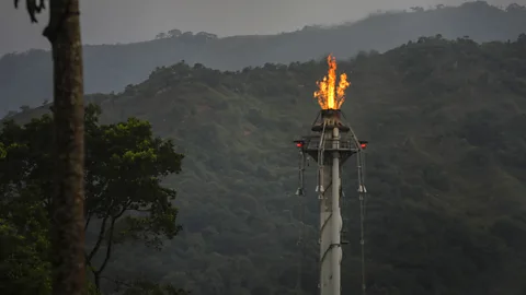 J Torres/ Getty Images Oil is a major source of revenue in Colombia, but the country's new president has promised 'a green, not a black future' (Credit: J Torres/ Getty Images)