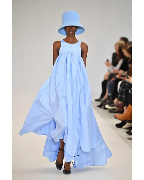 Getty Images Fashion has been influenced by the Soft Black Girl movement, as seen here in a recent Nina Ricci catwalk show (Credit: Getty Images)