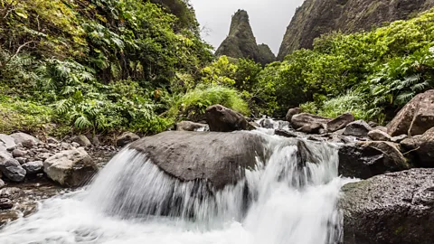 robertharding/Alamy The Īao Needle towers over the surrounding valley (Credit: robertharding/Alamy)