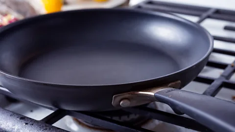 Getty Images PFAS – or forever chemicals – are often used in nonstick cookware (Credit: Getty Images)