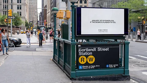 Equinox Equinox's "anti-New Year" campaign reads, "January 1st is powerless if the desire is already in you" (Credit: Equinox)