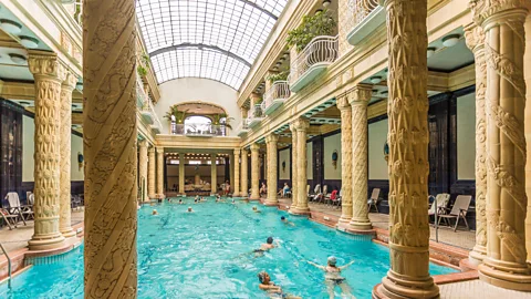 Alamy The Gellért Thermal Bath is just as famous for its dramatic Secession Art Nouveau architecture as it is for its restorative waters (Credit: Alamy)