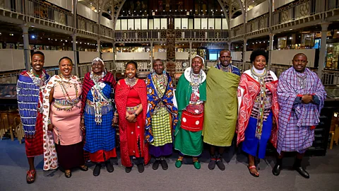 Pitt Rivers Museum, University of Oxford Each family the heirlooms were originally taken from got 49 cows from the Pitt Rivers Museum, as part of reconciliation efforts (Credit: Pitt Rivers Museum, University of Oxford)