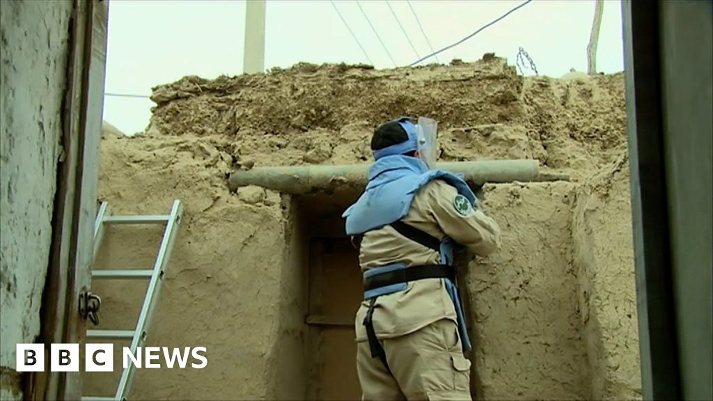 The Afghan village built from missiles The Afghan village built from missiles