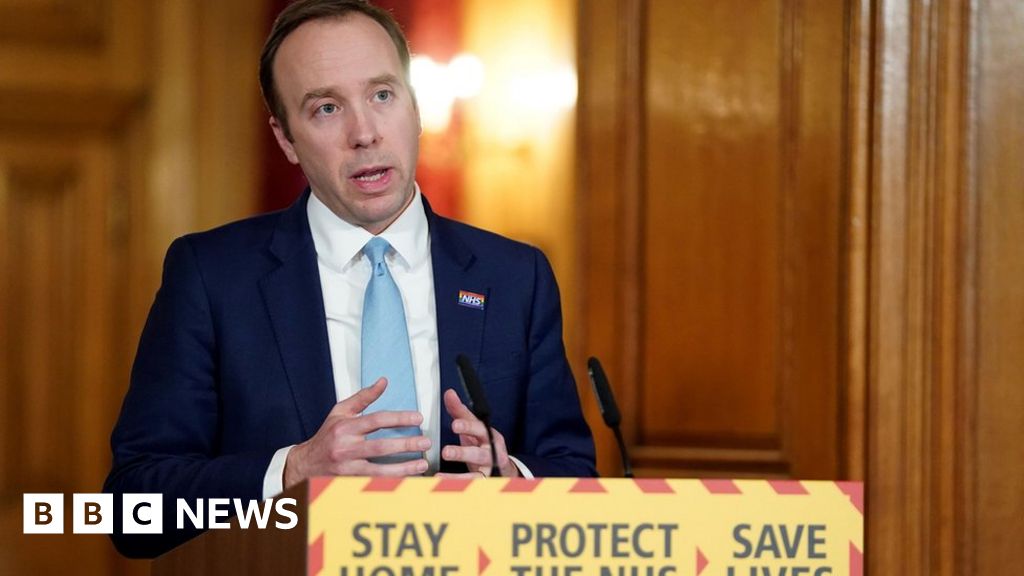 Matt Hancock sets aim of 100,000 tests a day by end of April