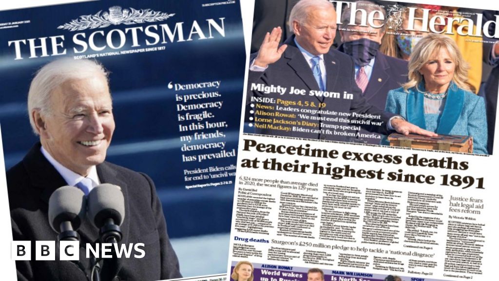 Biden calls for unity, and Scotland’s excess deaths toll