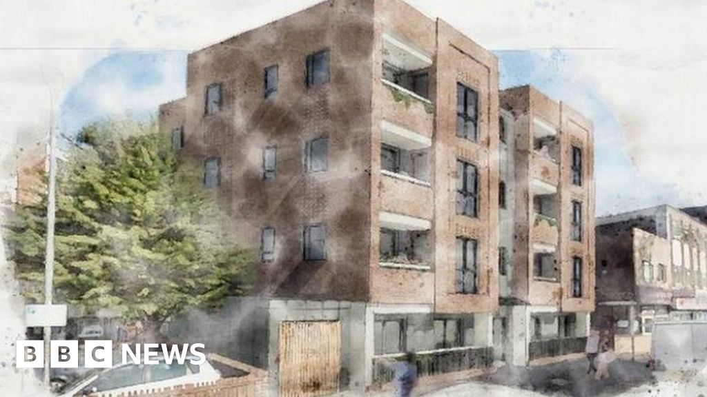 Block of flats to replace Somers Road shops Block of flats to replace Somers Road shops