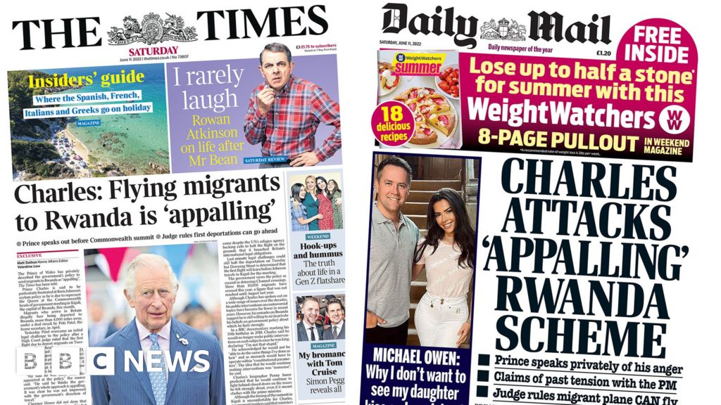 Charles ‘attacks’ Rwanda plan, and sugar tax snub Charles ‘attacks’ Rwanda plan, and sugar tax snub